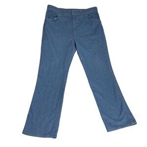 Comfort Action Sports Mens Blue Stretch 1980s Brushed Denim Jeans Size 36x30.